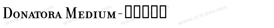 Donatora Medium字体转换